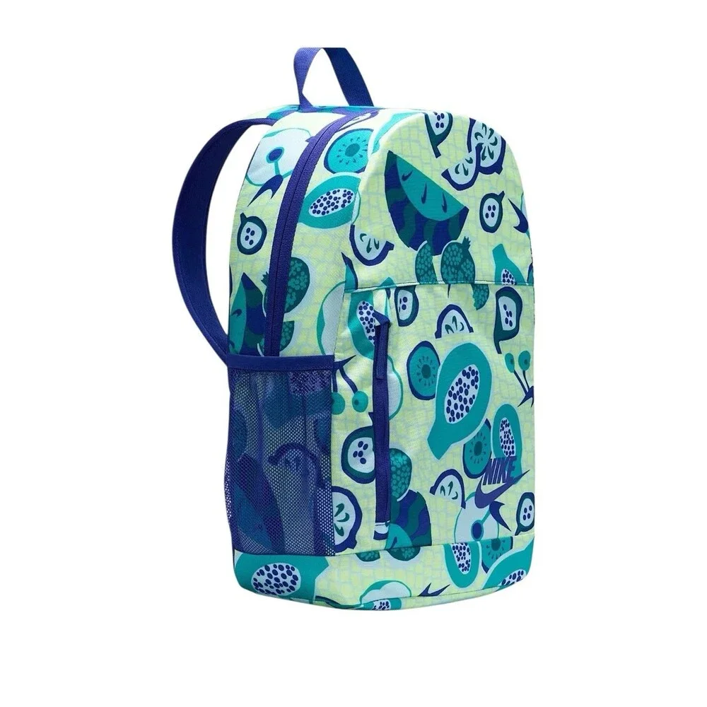 Nike Elemental Kids School Backpack Pencil Case in Green with Blue Fruits